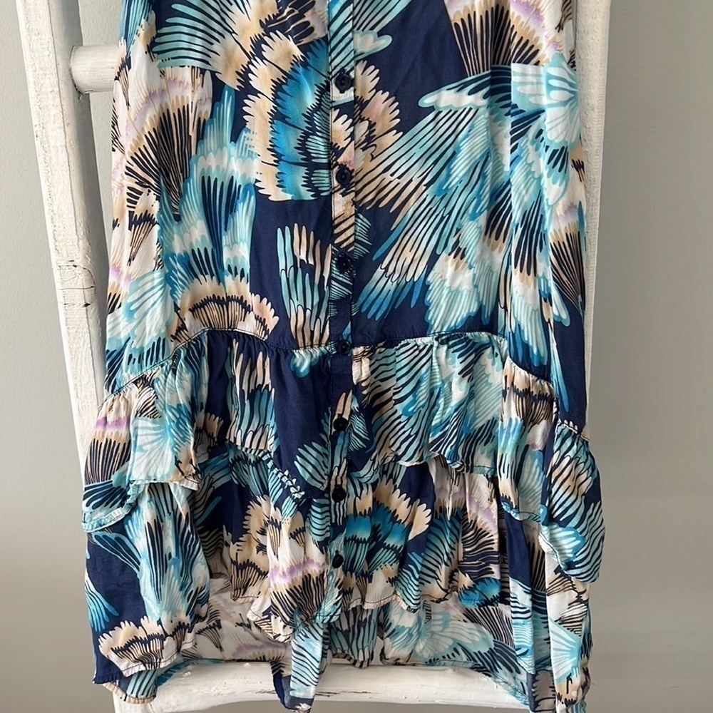 Free People Boho Midi Spring Patterned Racerback … - image 4